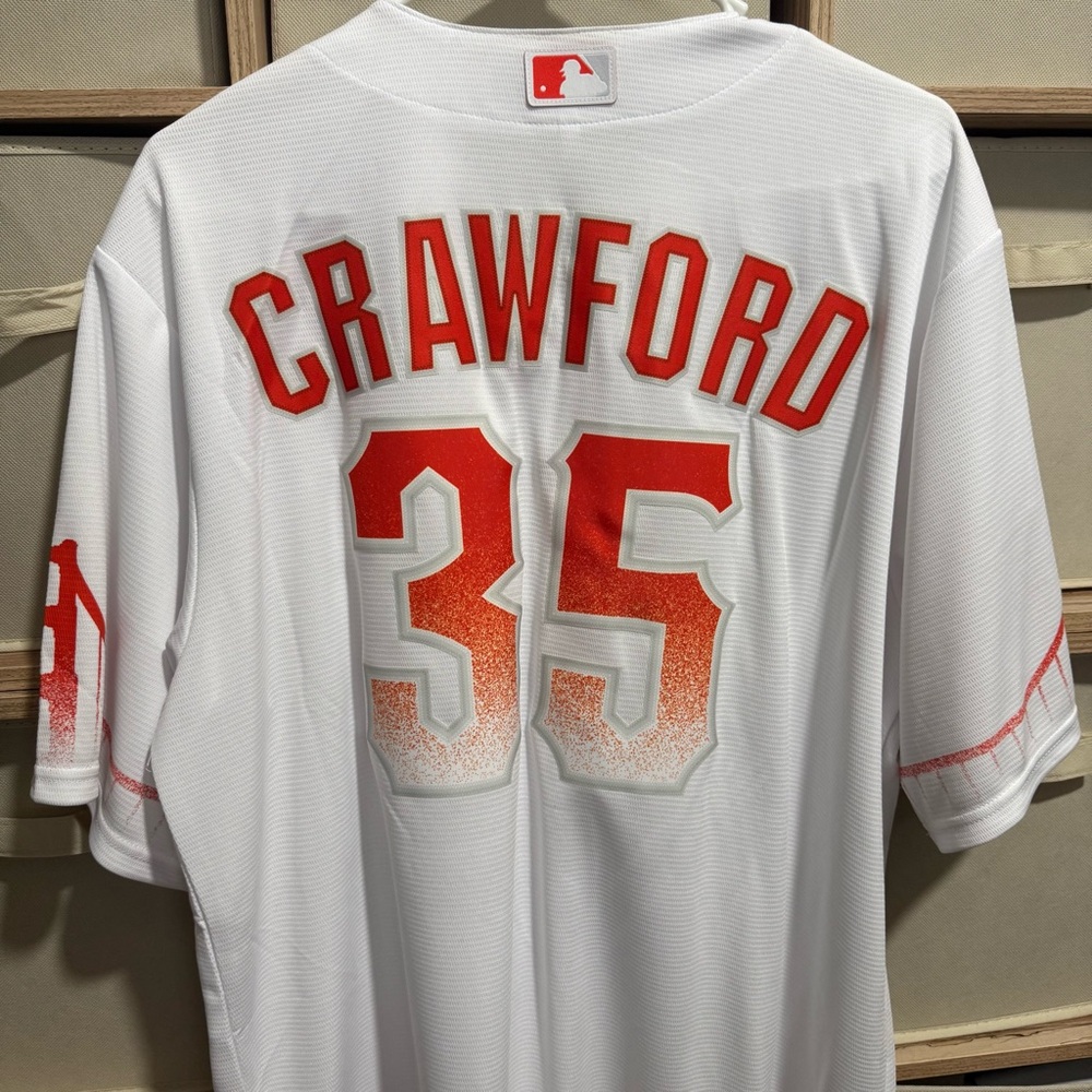 ⚾️Nike SF Giants Brandon Crawford #35 White Alternate Jersey Men’s Large